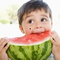 吃瓜头像小朋友图文